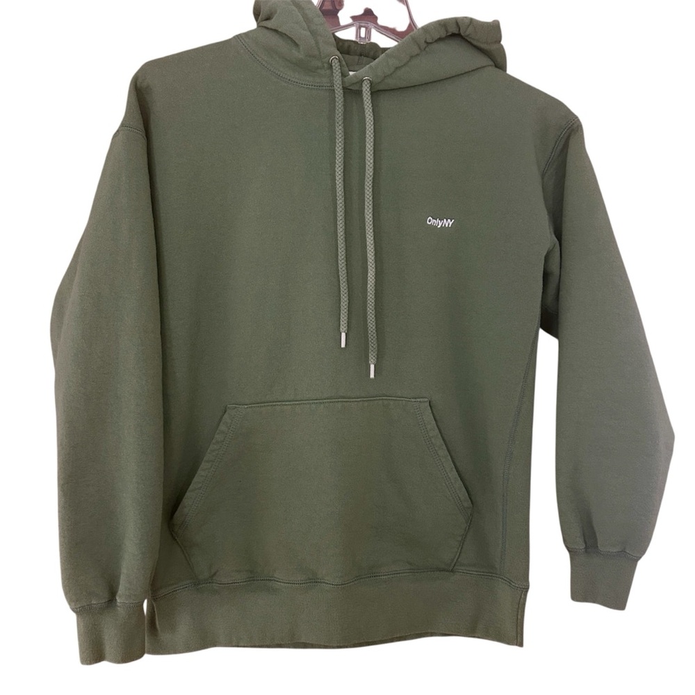 Only NY Green Hoodie Sweatshirt Green Men's size Medium